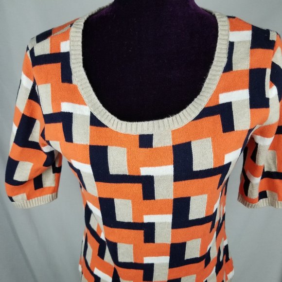 Liz Claiborne WOMEN SMALL Sweater COLOR BLOCK - Picture 5 of 9